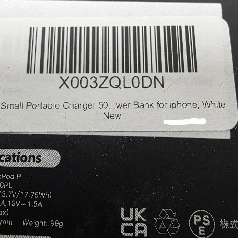 iWALK LinkPod Portable Charger 4800mAh Power Bank‎ PD Fast Charging iPhone #693